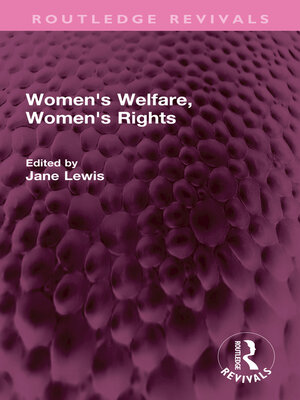 cover image of Women's Welfare, Women's Rights